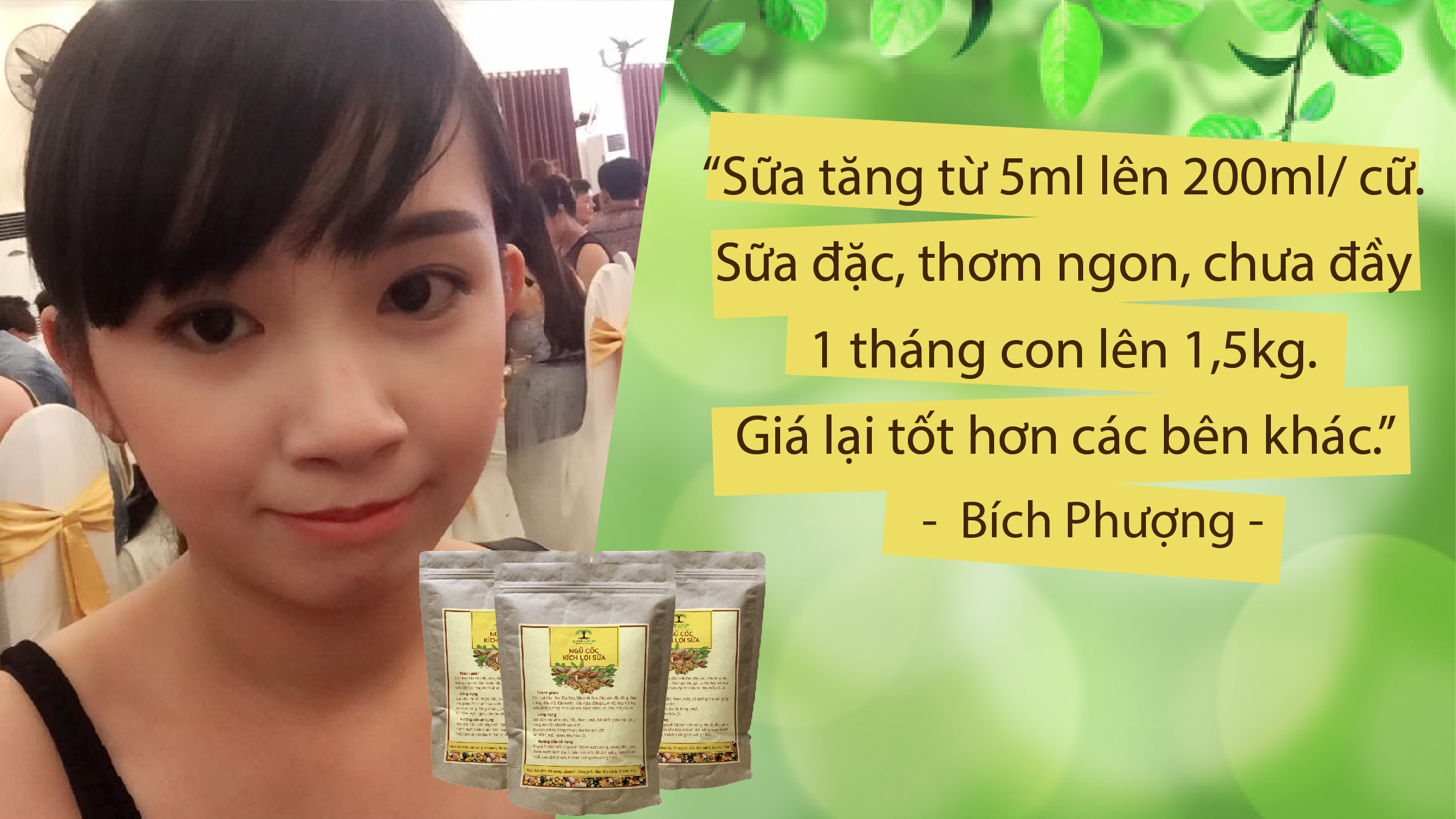 MẸ BÍCH PHƯỢNG SỮA ĐẶC VÀNG TĂNG TỪ 50-250ml/CỮ CHỈ SAU 1 THÁNG