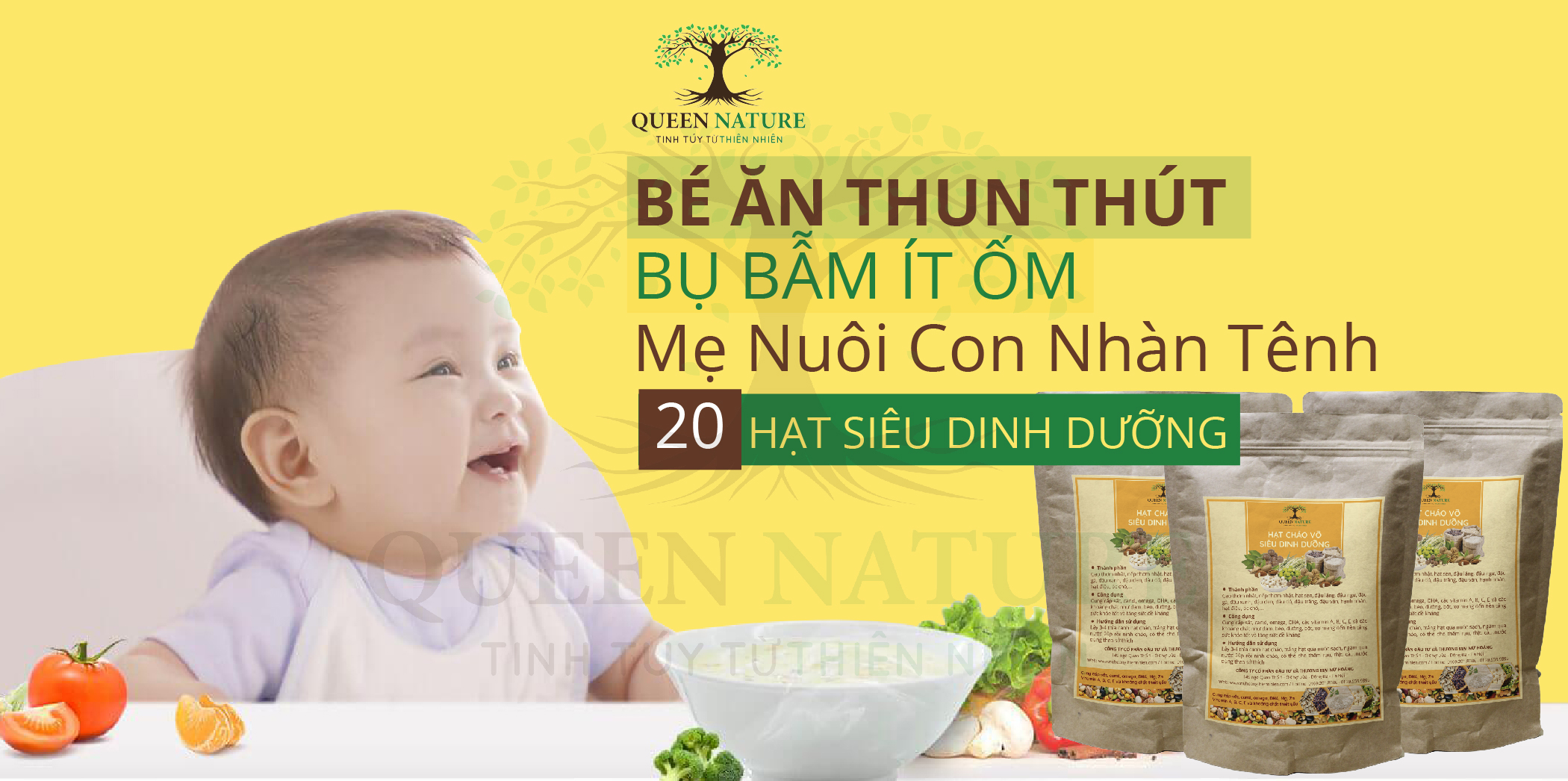 HẠT CHÁO VỠ QUEEN NATURE 